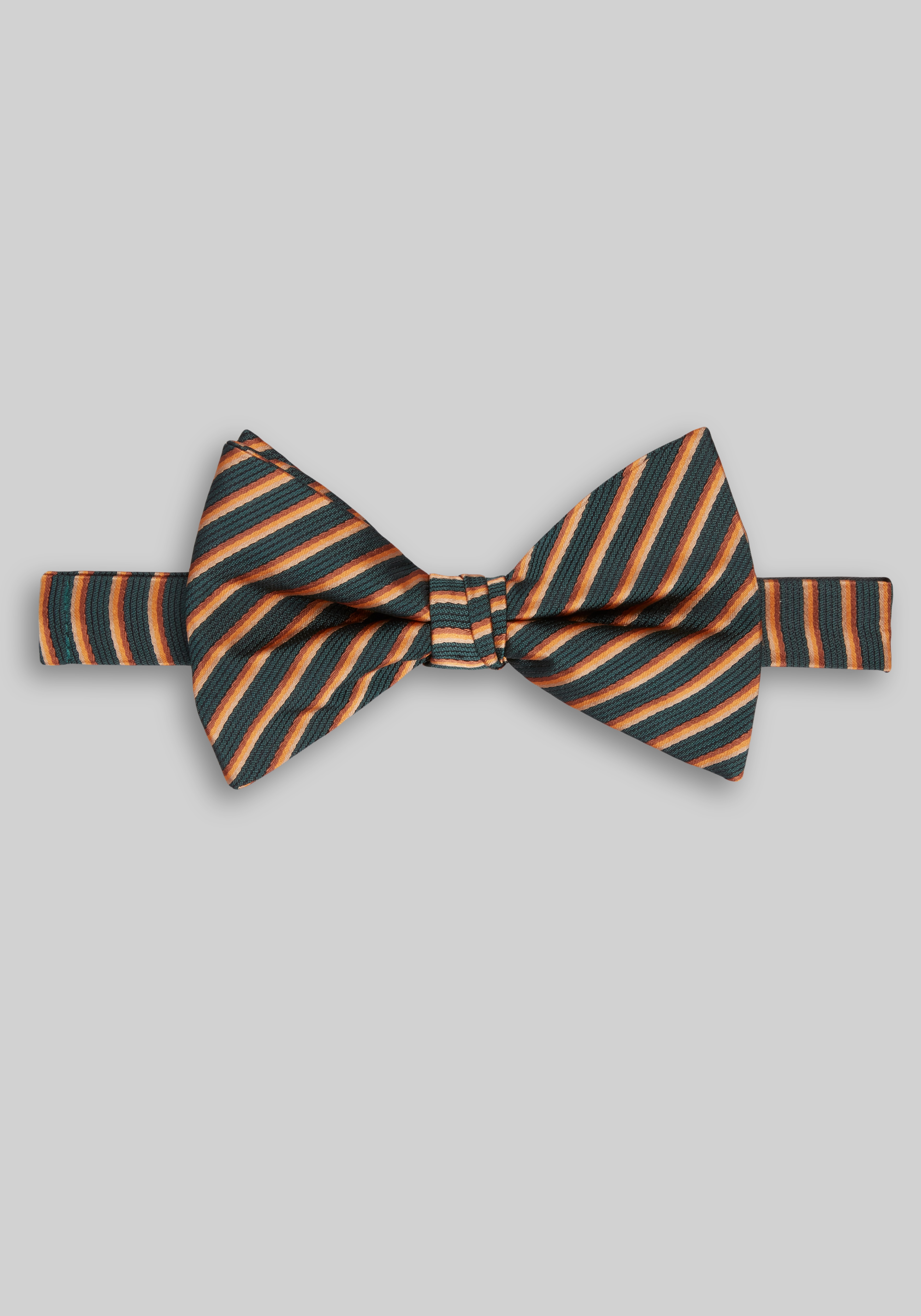 Jos. A. Bank Stripe Pre-Tied Big Bow Tie CLEARANCE