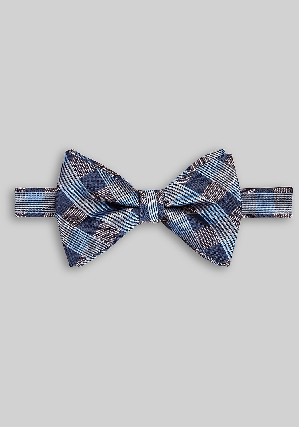 Jos. A. Bank Plaid Teardrop Pre-Tied Bow Tie
