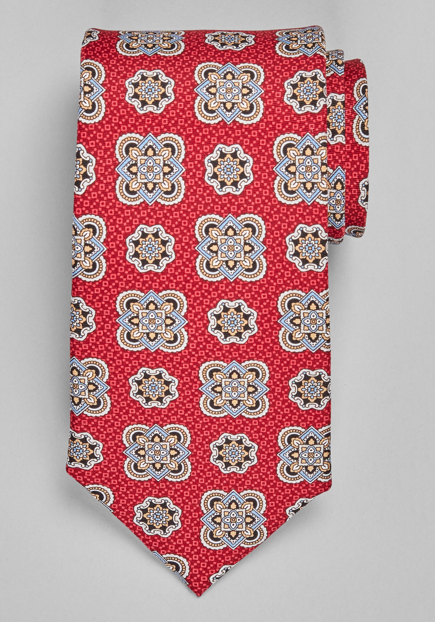 Men's CLEARANCE, Traveler&reg; Collection Medallion Tie CLEARANCE - Jos A Bank