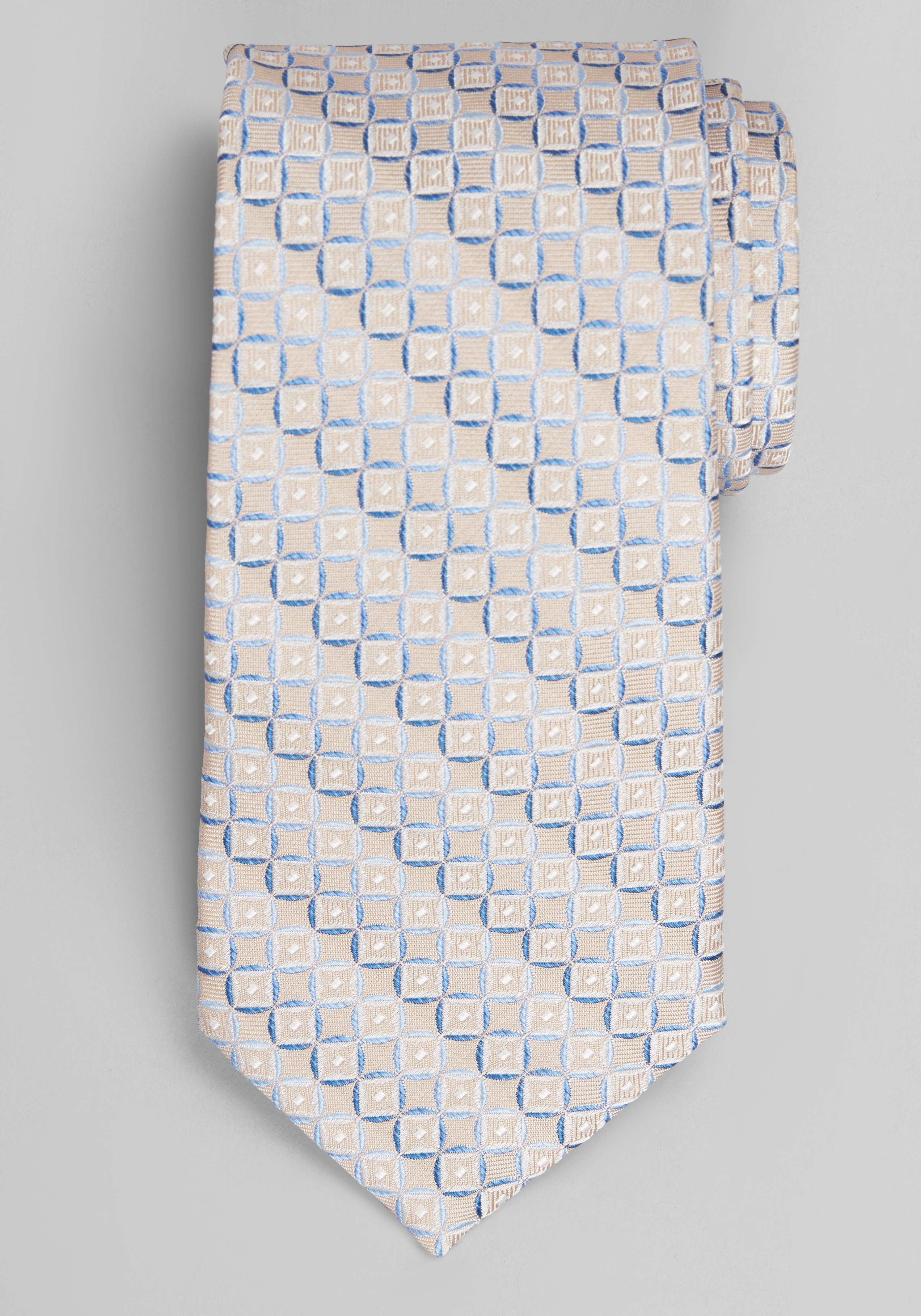 Men's New!, Traveler&reg; Collection Sliding Squares Geo Tie - Jos A Bank