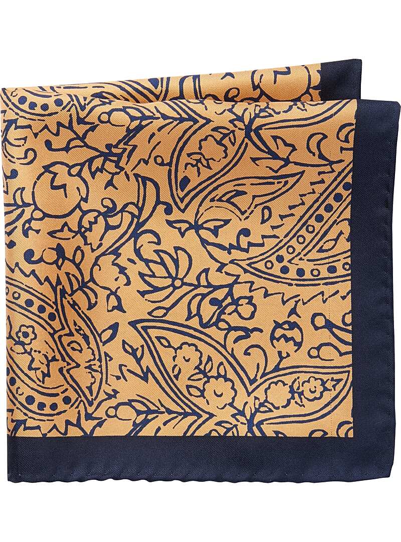 Jos. A. Bank Paisley & Floral Line Art Pocket Square - All Accessories ...