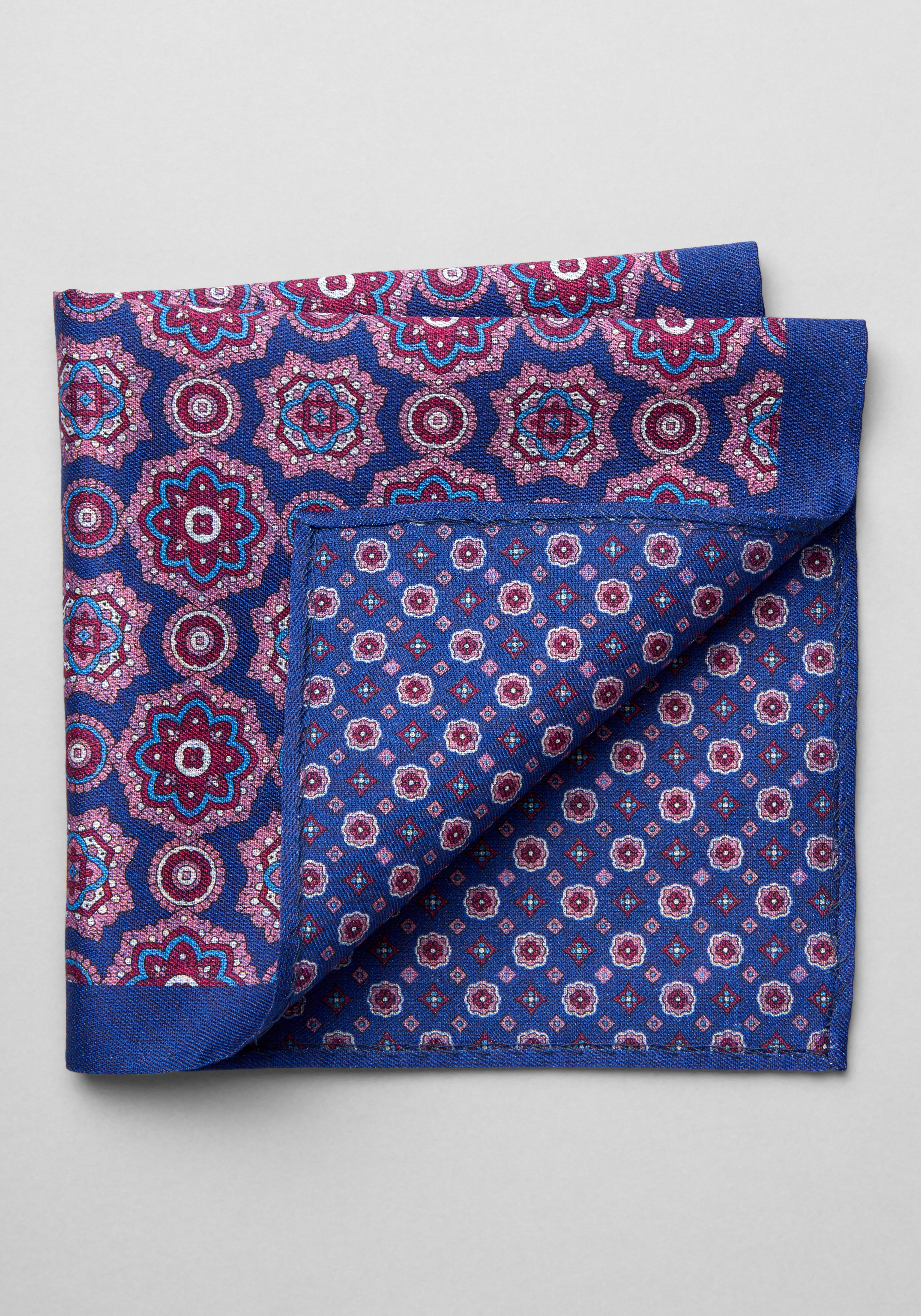 Jos. A. Bank Medallion Reversible Pocket Square - All Accessories | Jos ...