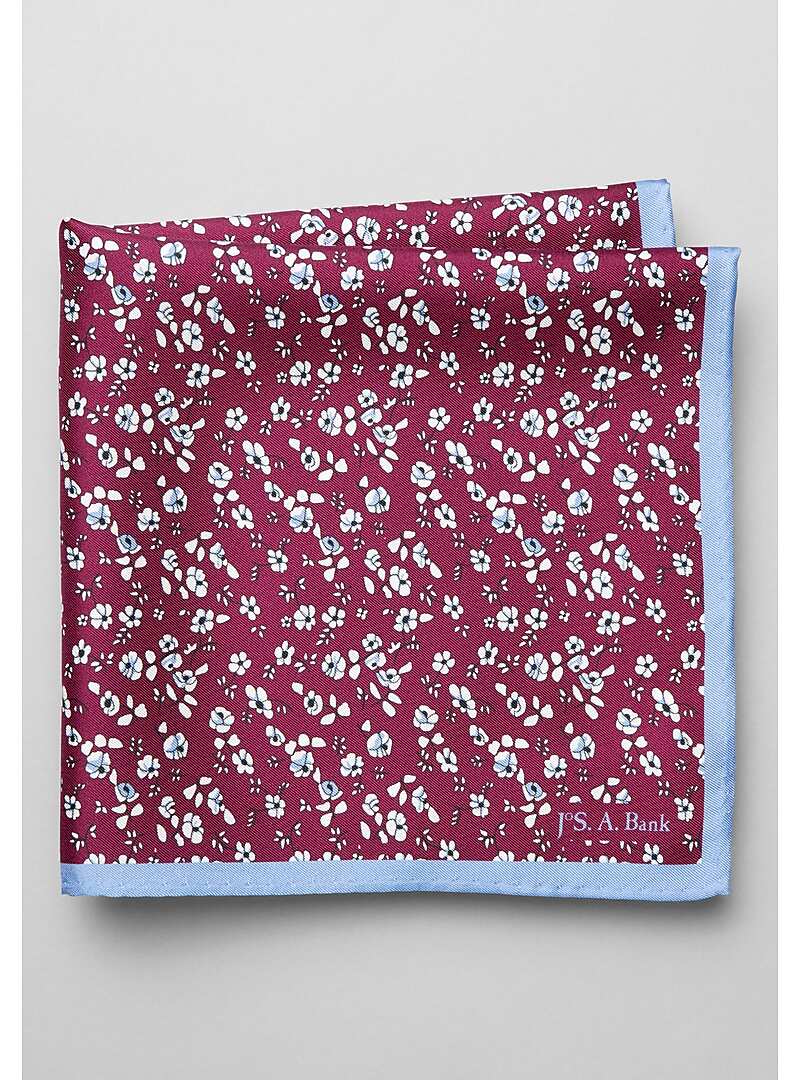 Jos. A. Bank Small Floral Pocket Square - All Accessories | Jos A Bank