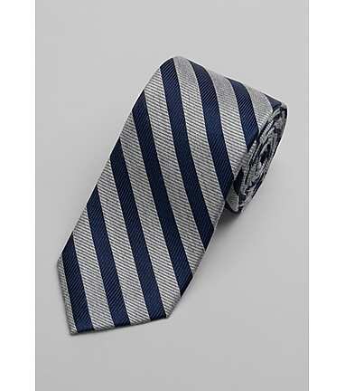 Grey Red stripe $180 New Jos A Bank 1905 wool knit tie Grey Stripe 3 