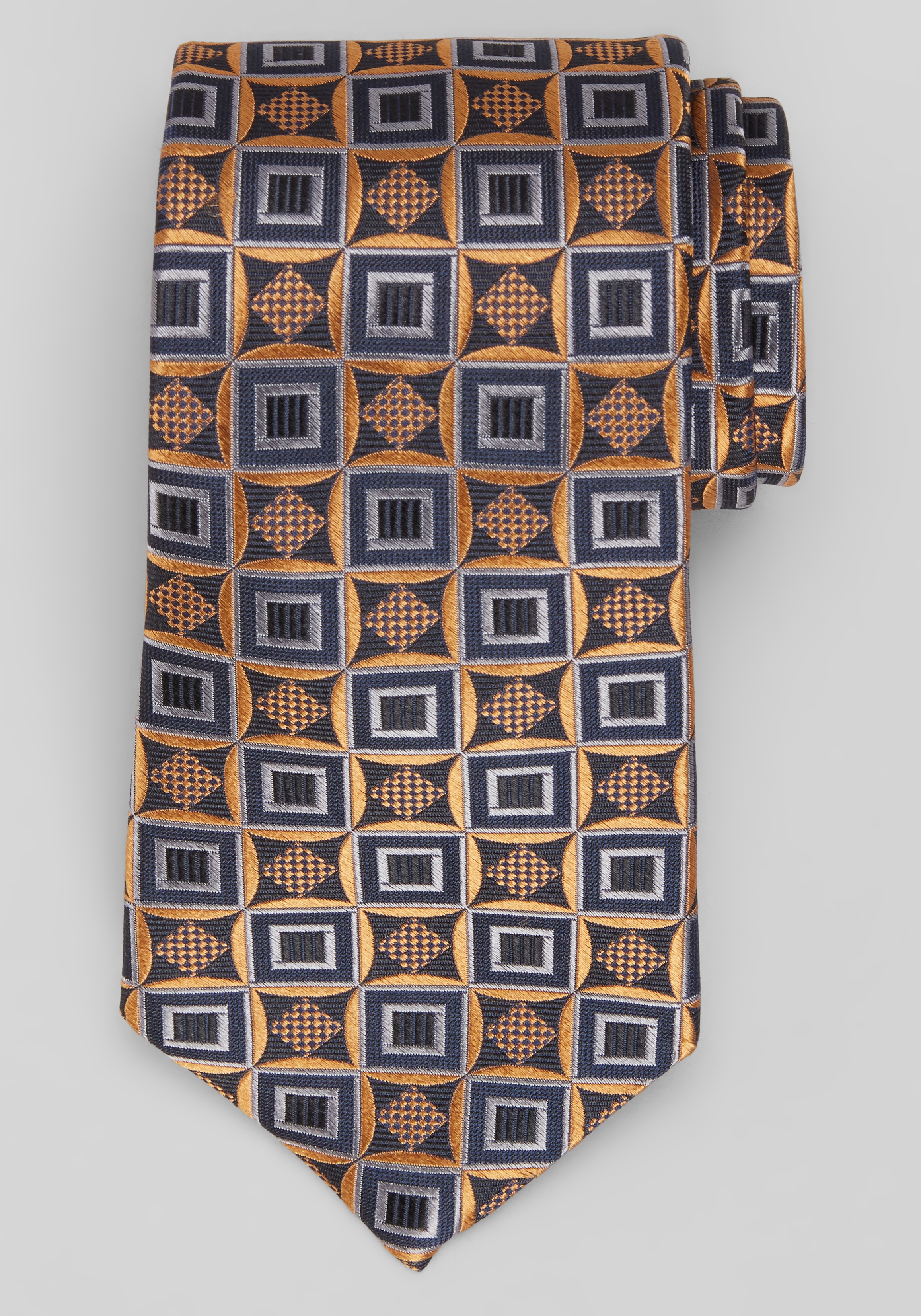 Men's Accessories, Reserve Collection Large Natte Geo Tie - Jos A Bank