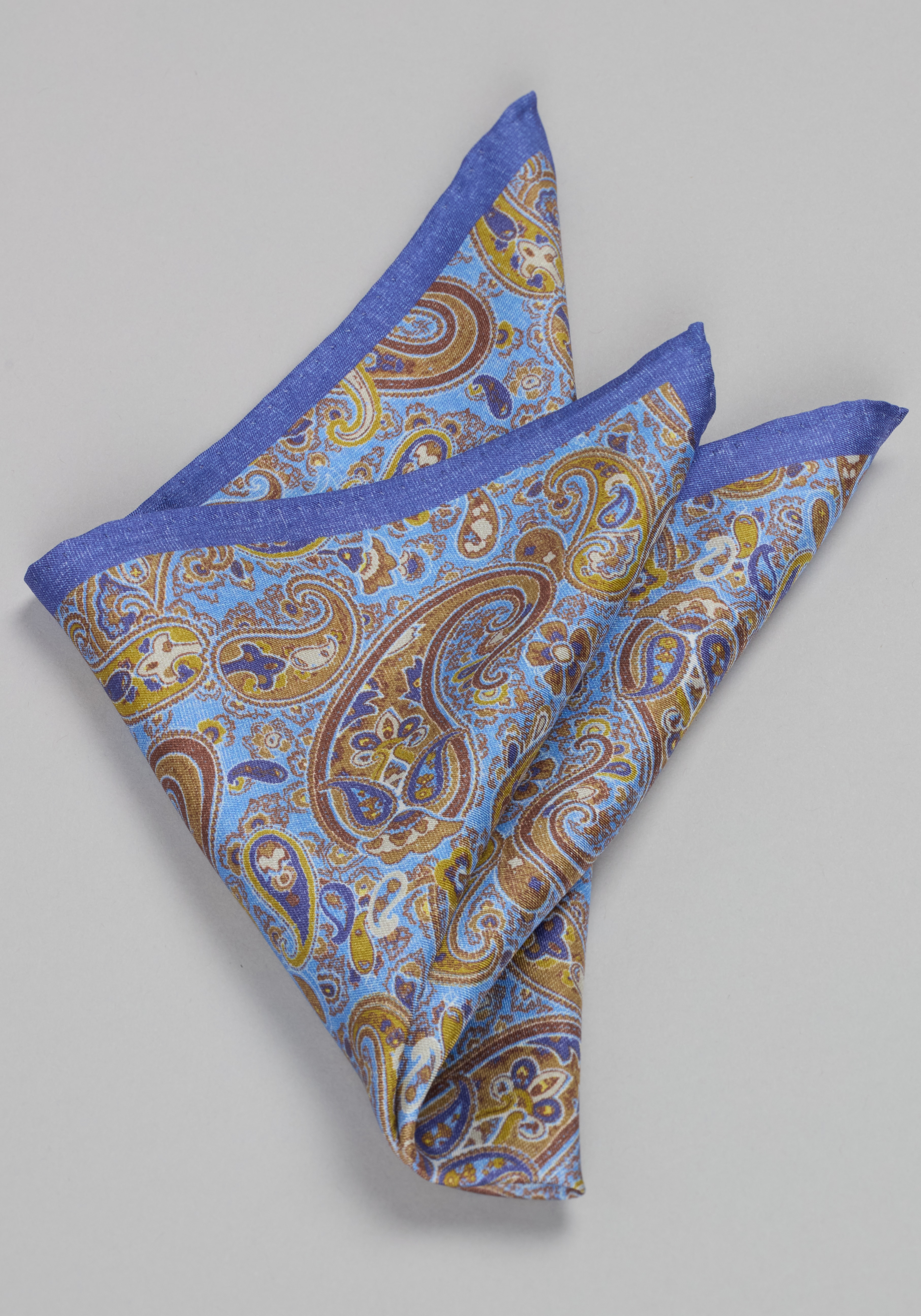 Men's Accessories, Jos. A. Bank Poseidon Paisley Pocket Square - Jos A Bank