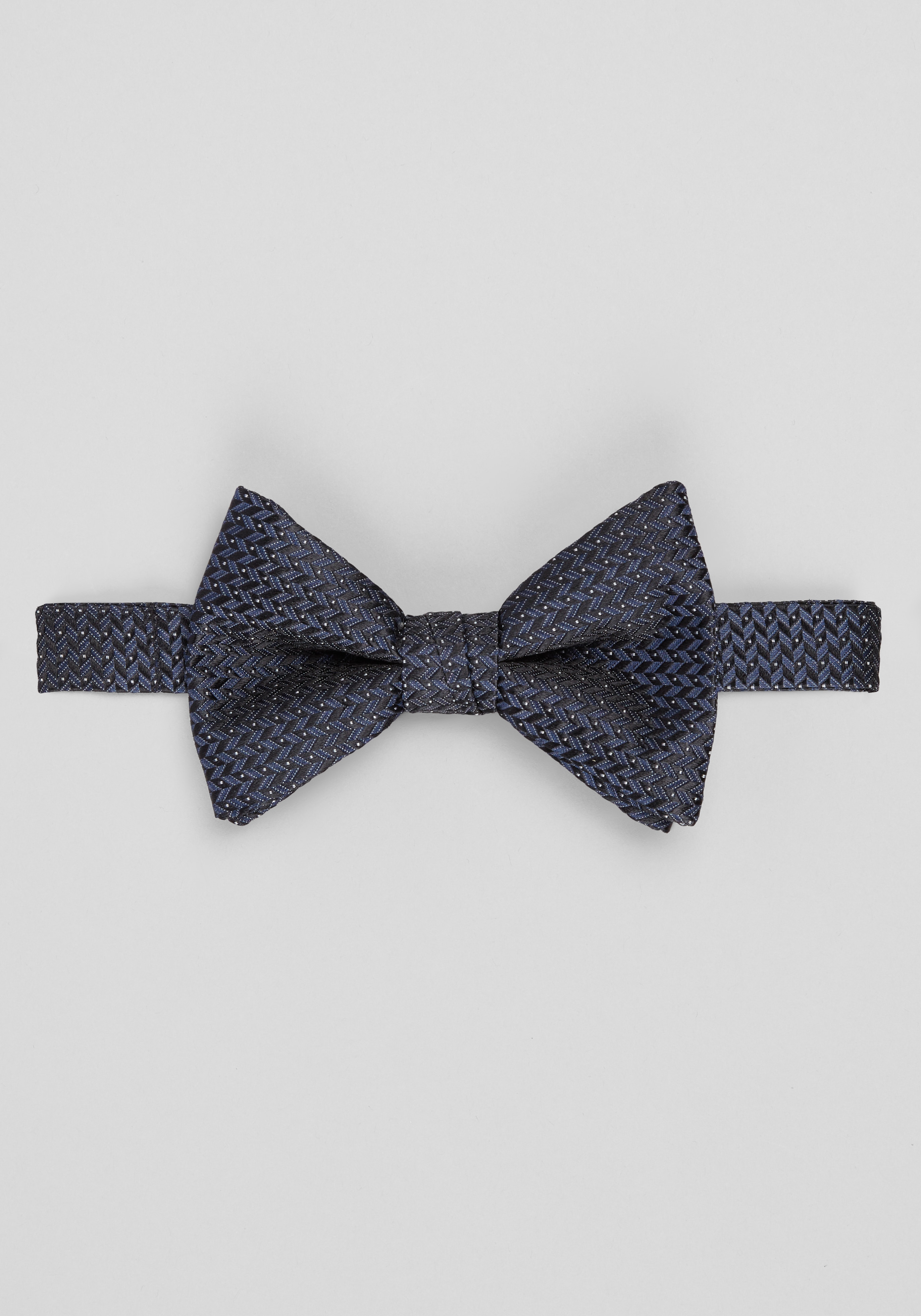 Men's Accessories, Jos. A. Bank Microneat Zig Zag Pre-Tied Big Bow Tie - Jos A Bank