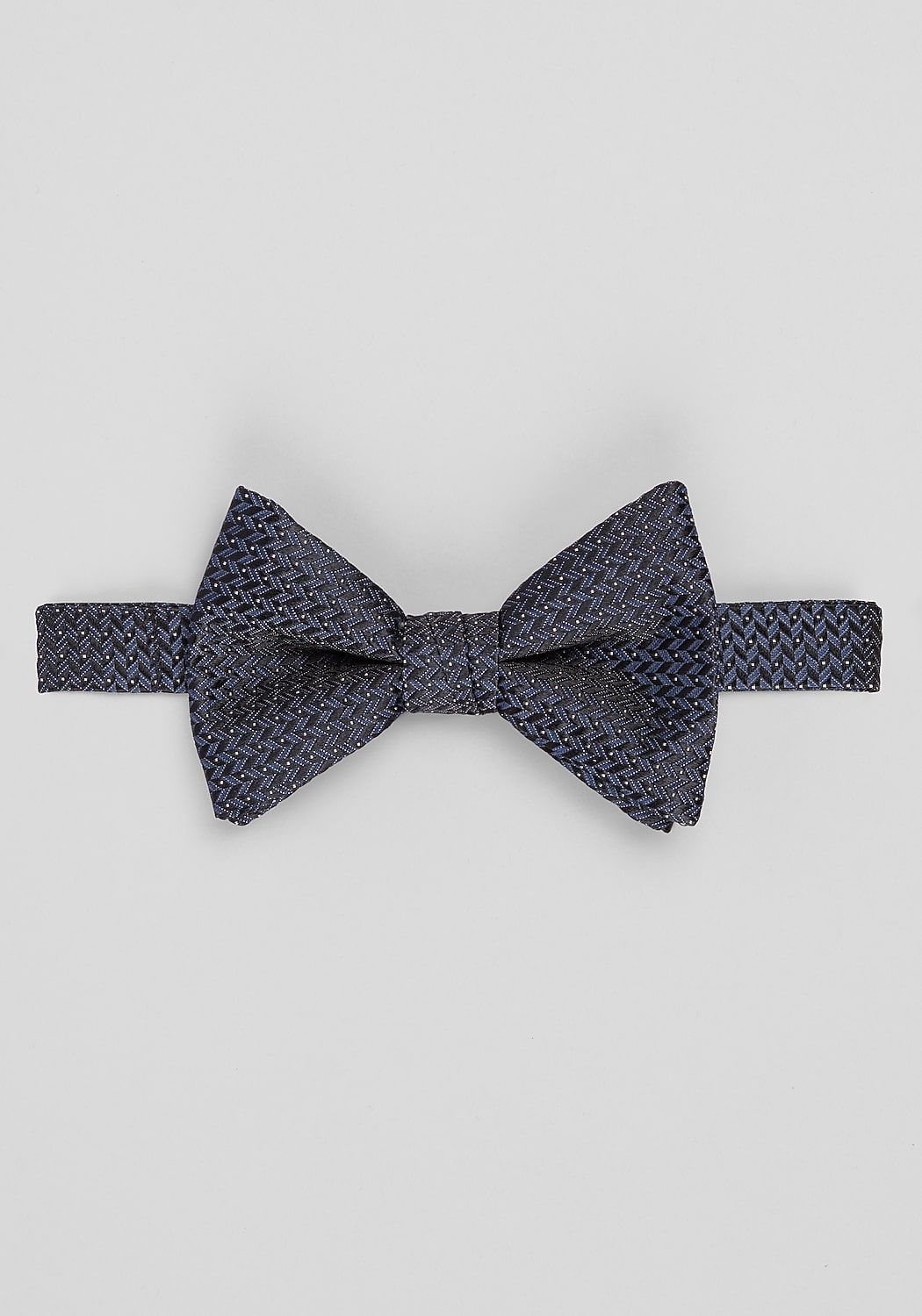 Jos. A. Bank Microneat Zig Zag Pre-Tied Big Bow Tie