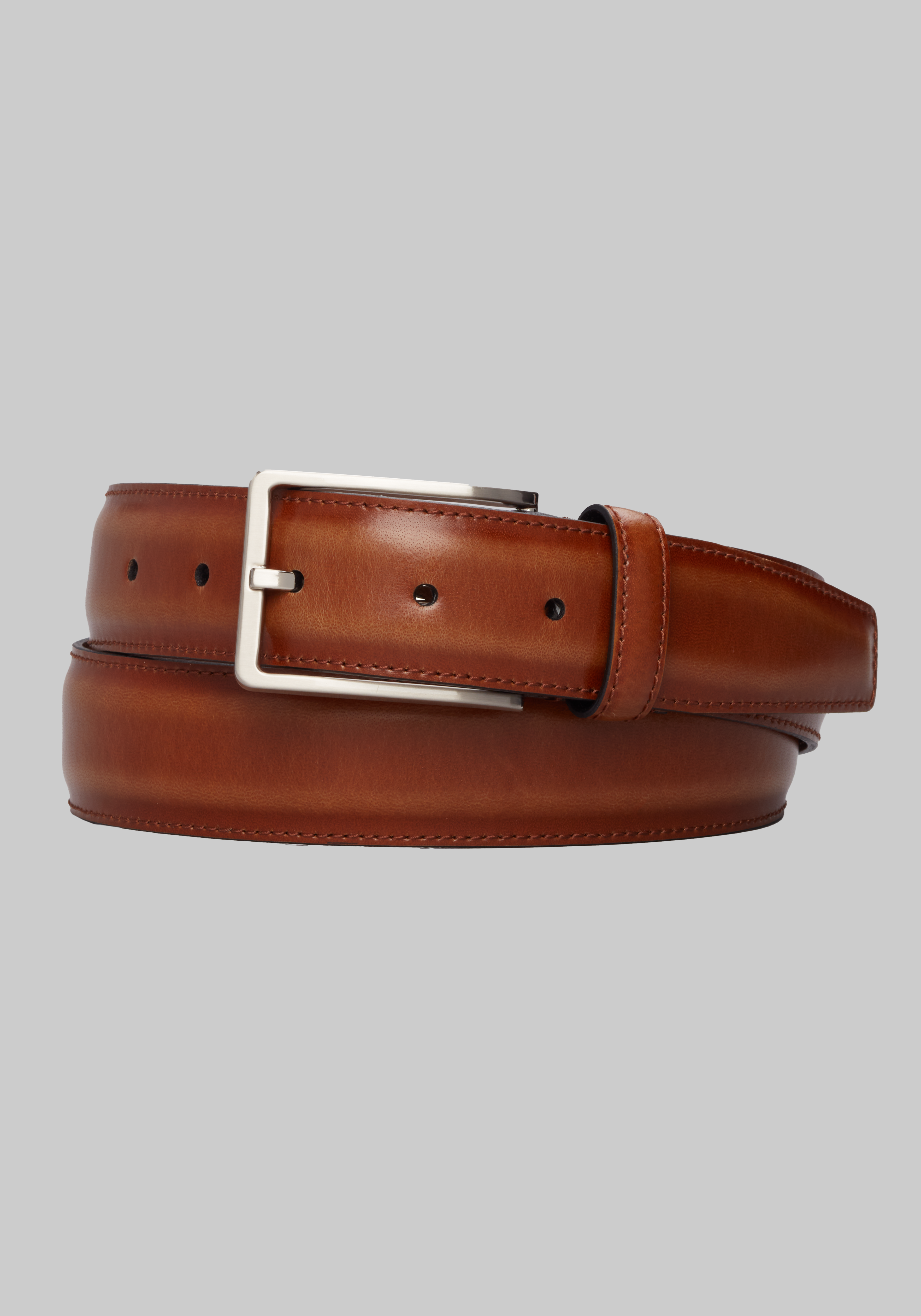 Joseph Abboud Reversible Leather Belt, Burgundy - Men's