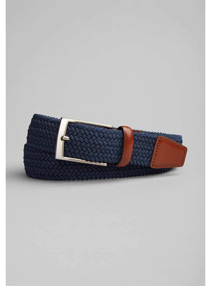 Jos. A. Bank Web and Leather Belt Long New Arrivals Jos A Bank