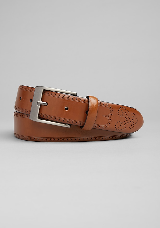 Jos. A. Bank Punched Leather Belt - Missionary Package | Jos A Bank
