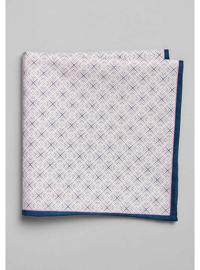 Jos. A. Bank Grid Pocket Square CLEARANCE All Clearance Jos A Bank