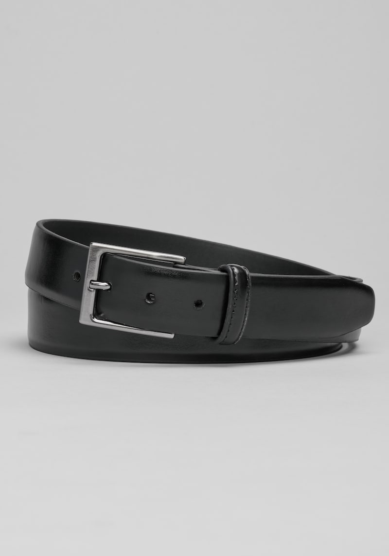 Men's Florsheim Francisco Leather Belt, Black, SIZE 32