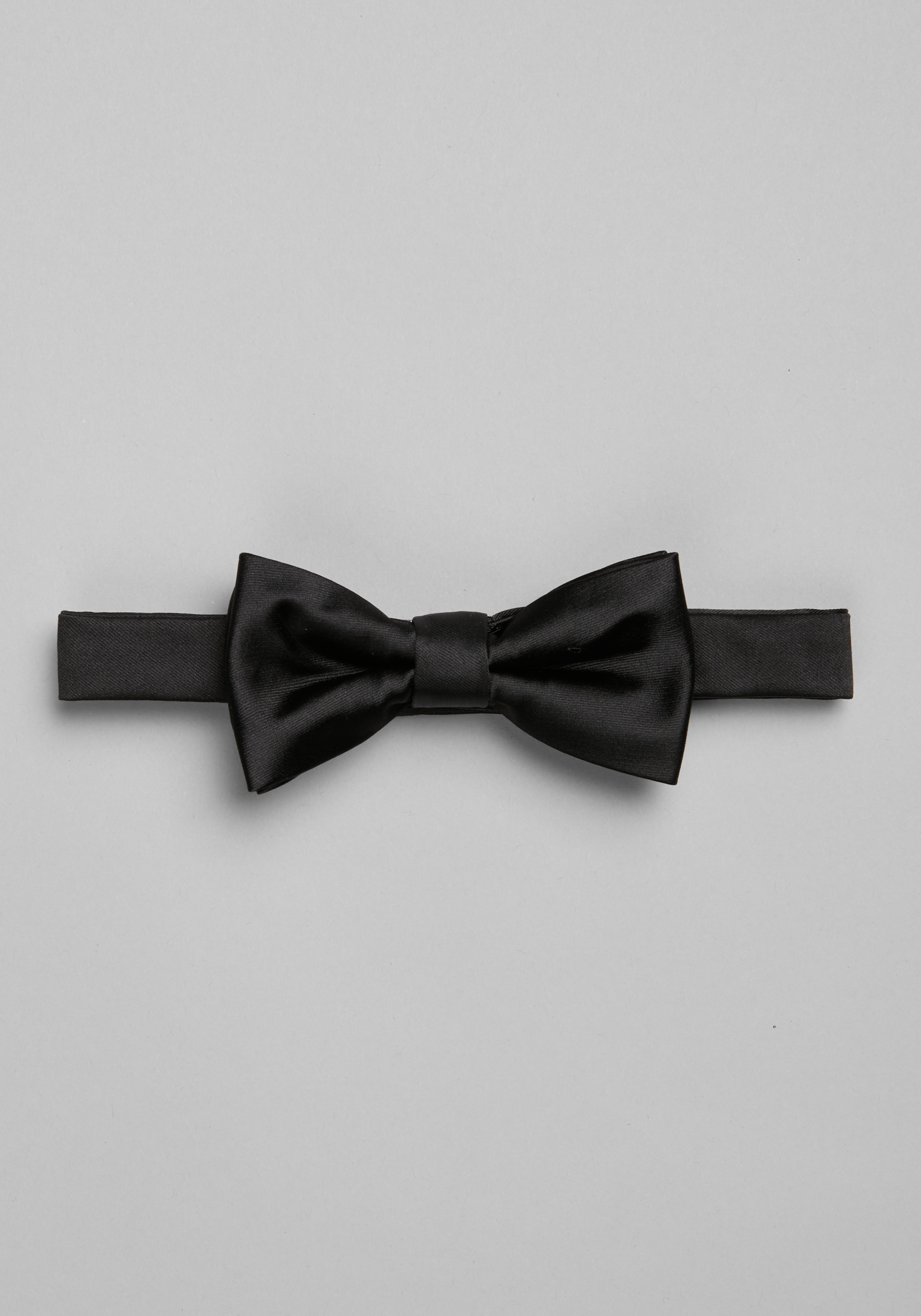 Pre-tied Black Satin Bows, 25 Pack