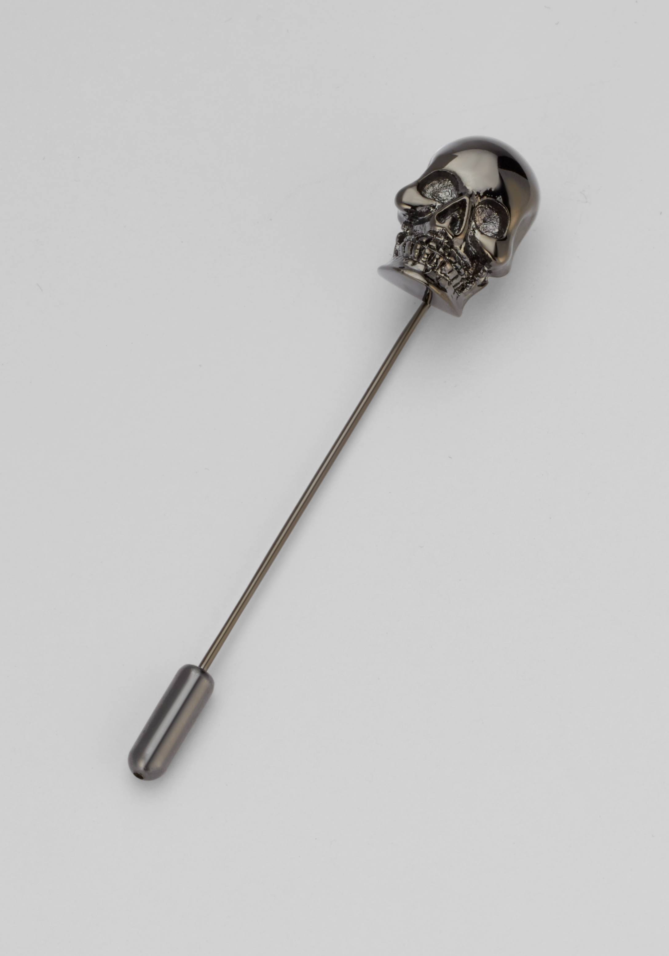 Silver Skull Lapel Pin — Inchoo Bijoux