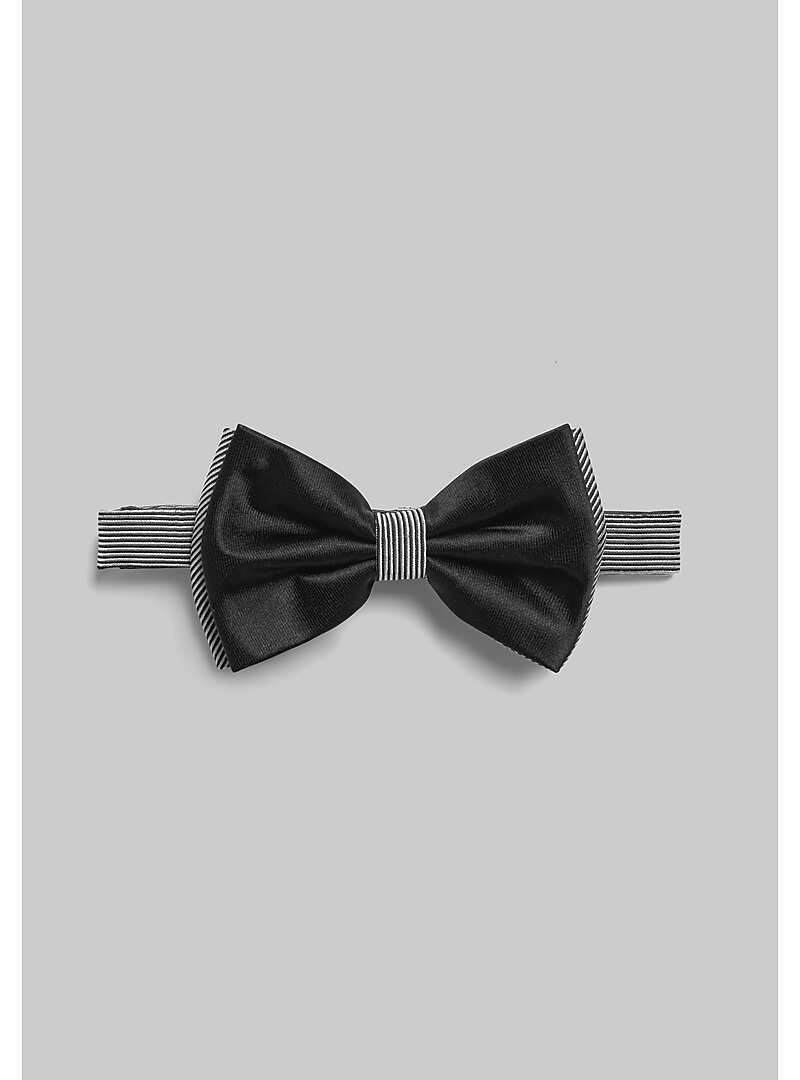 Jos. A. Bank Layered Stripe Pre-Tied Bow Tie - All Accessories | Jos A Bank