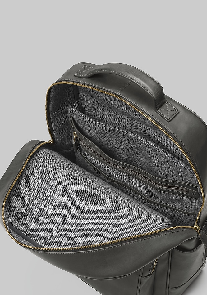 Johnston Murphy Rhodes Leather Backpack Johnston Murphy