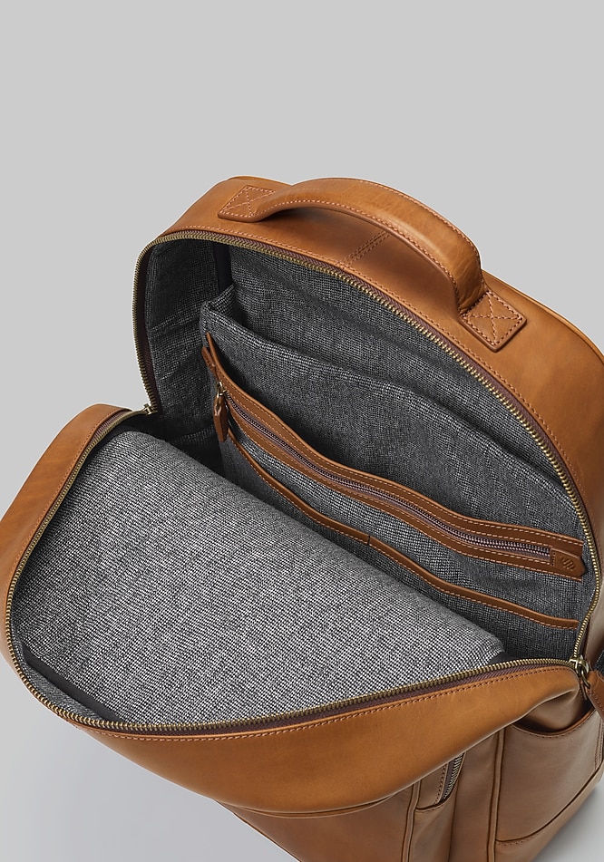Johnston & Murphy Rhodes Leather Backpack - Johnston & Murphy