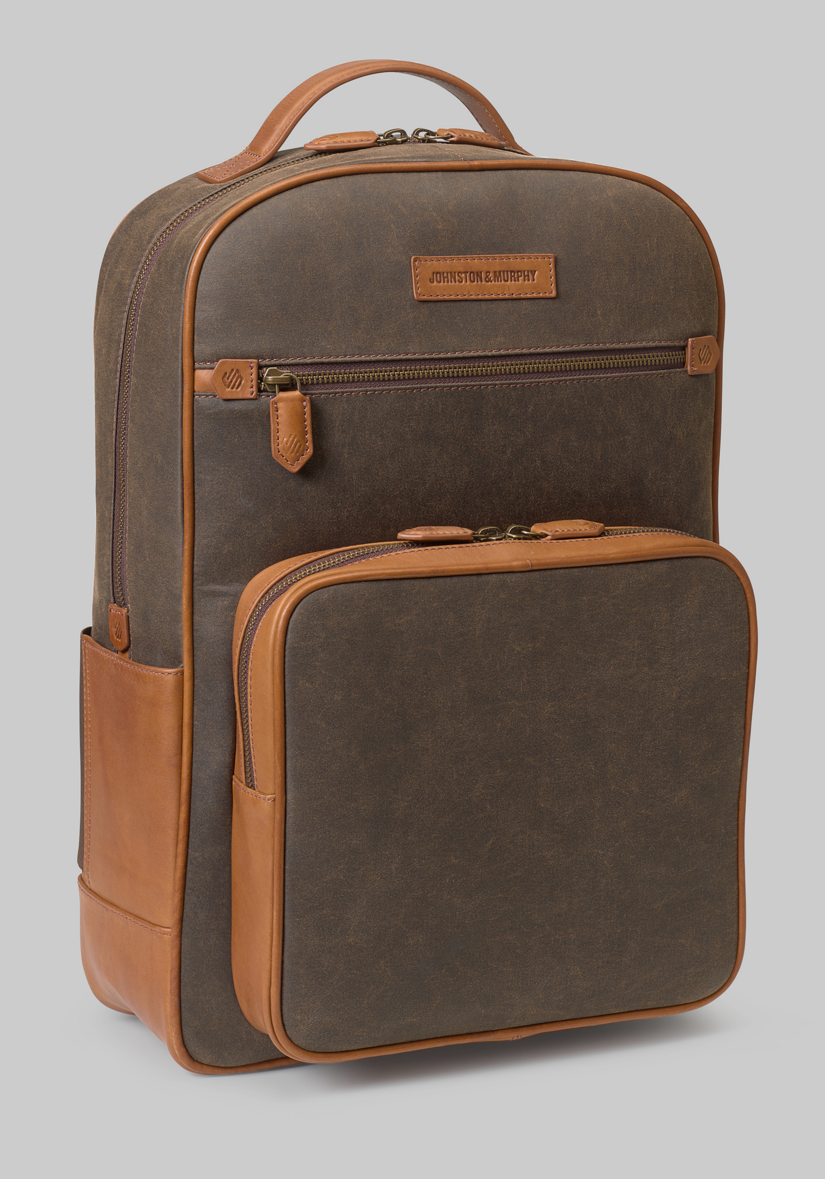 Men's Accessories, Johnston & Murphy Rhodes Leather Backpack - Jos A Bank