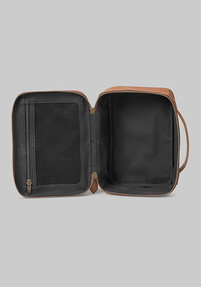 Johnston & Murphy Rhodes Leather Travel Kit - Johnston & Murphy