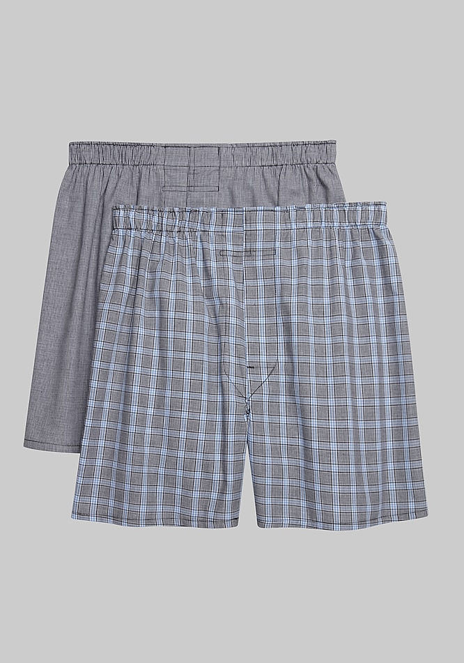 Jos. A. Bank Plaid Woven Boxers, 2-Pack - All Accessories | Jos A Bank