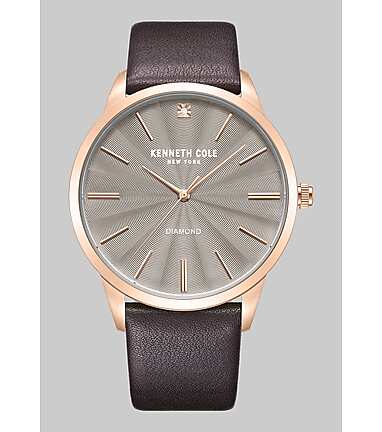 Kenneth Cole New York Rose Gold-tone Stainless Steel With Leather Strap  Watch - Kenneth Cole | Jos A Bank