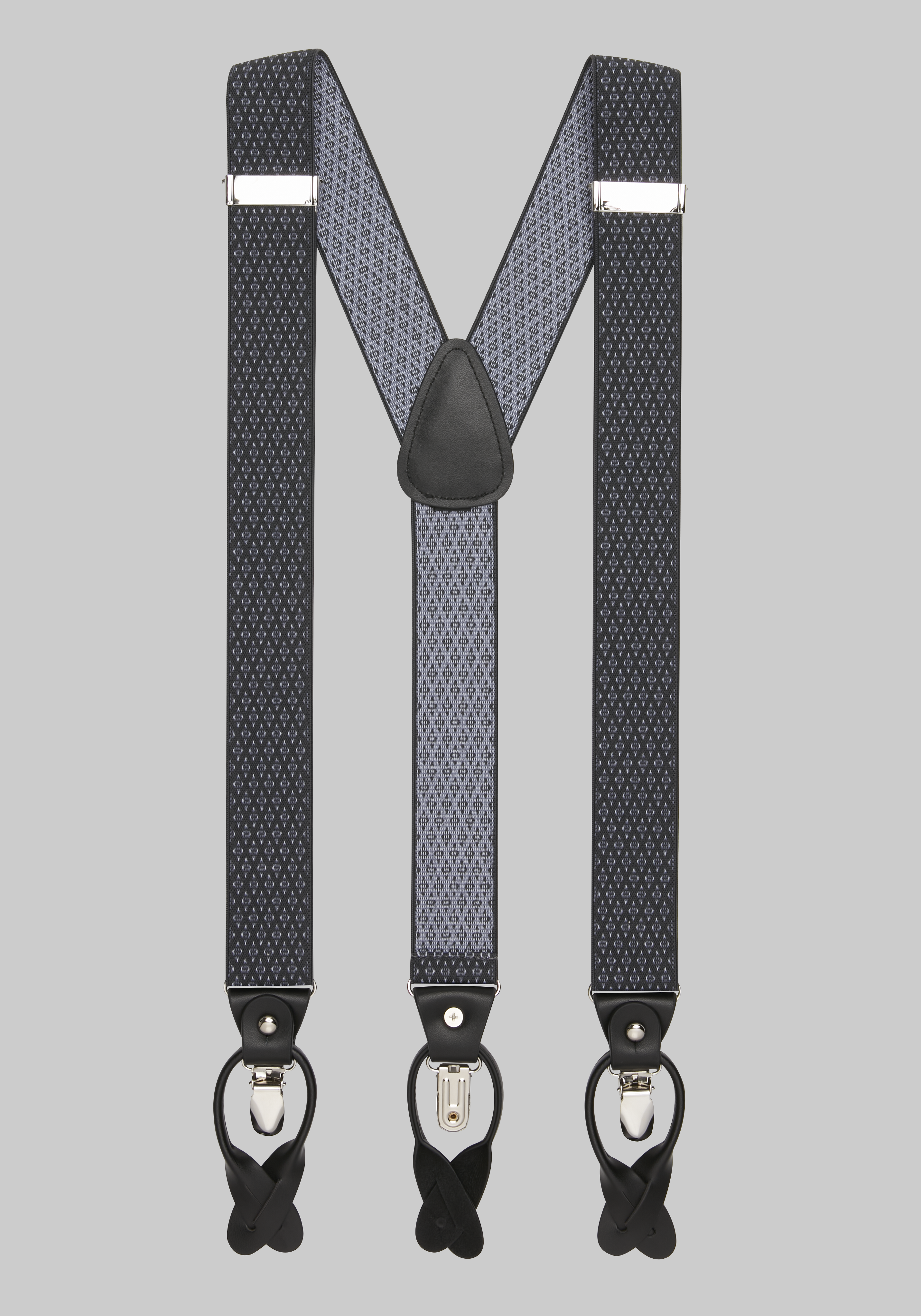 Men's Accessories, Jos. A. Bank Geometric Convertible Suspenders - Jos A Bank