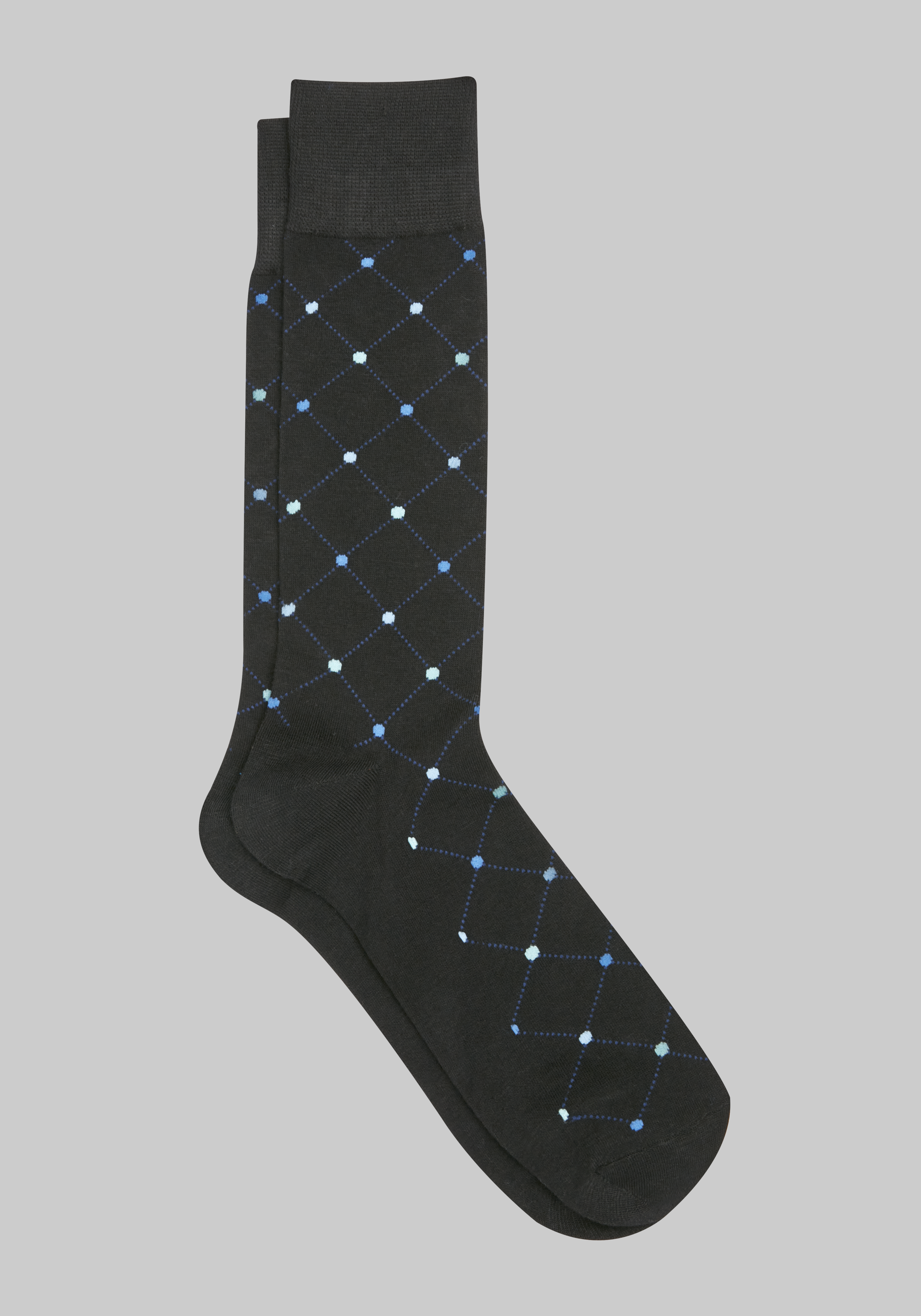 Men's Accessories, Jos. A. Bank Diamond Dot Socks - Jos A Bank