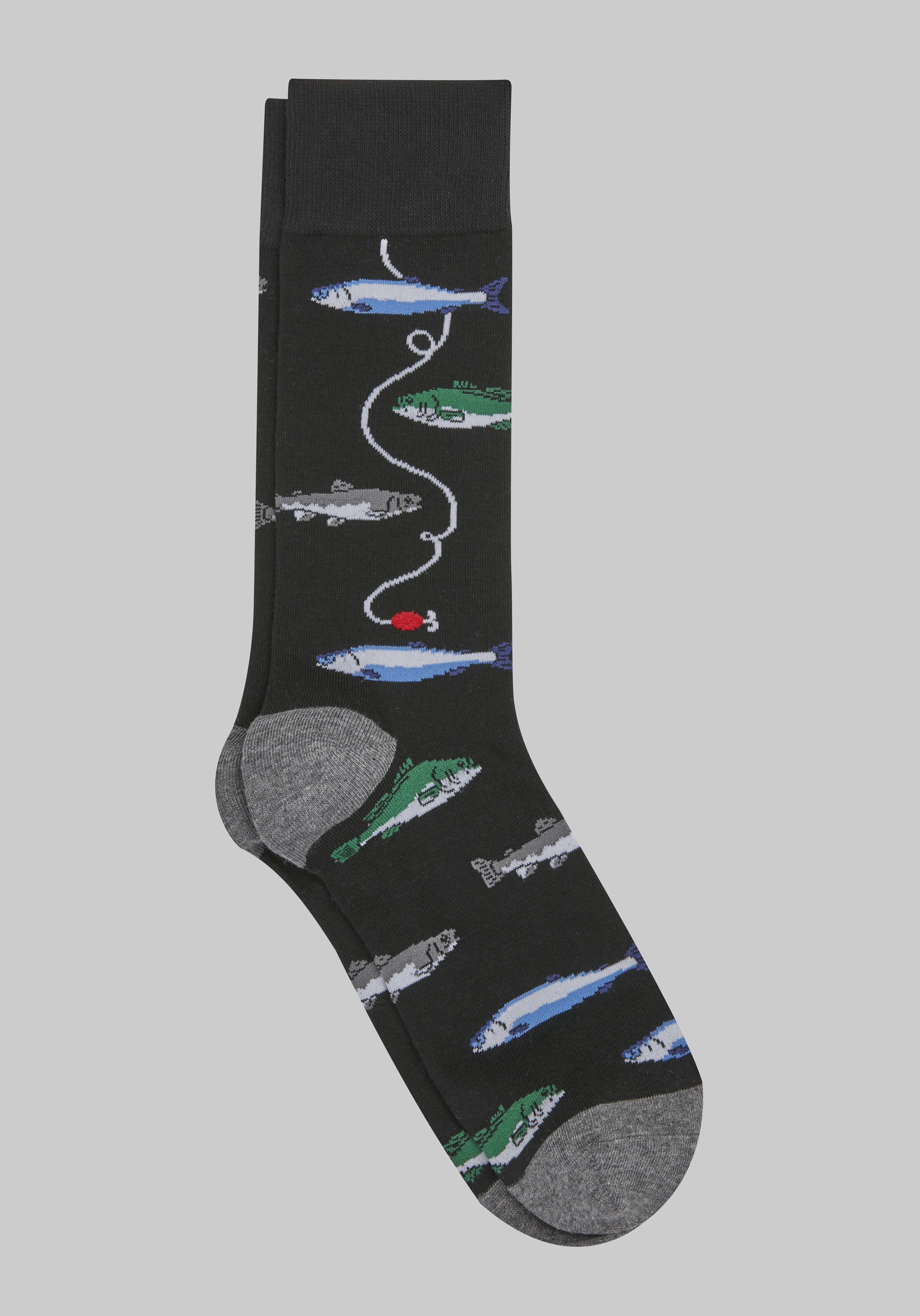 Jos. A. Bank Raining Cats & Dogs Socks - King Size - All Accessories | Jos A Bank