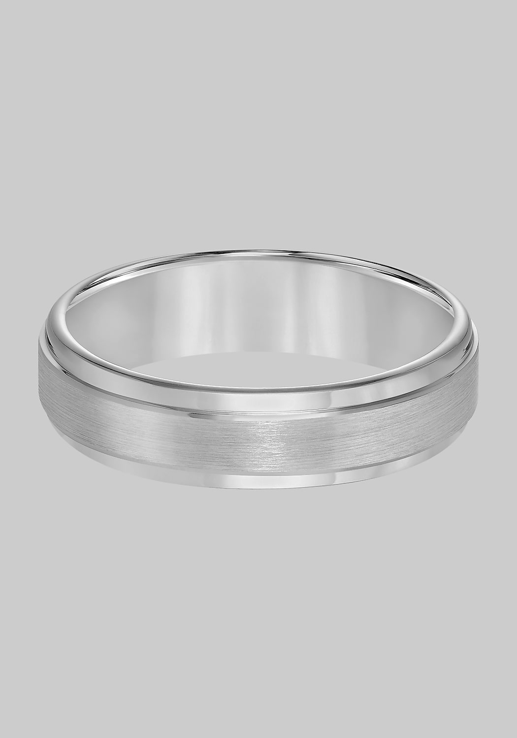 GTX 6mm Step Edge Satin Finish Center Tungsten Carbide Band