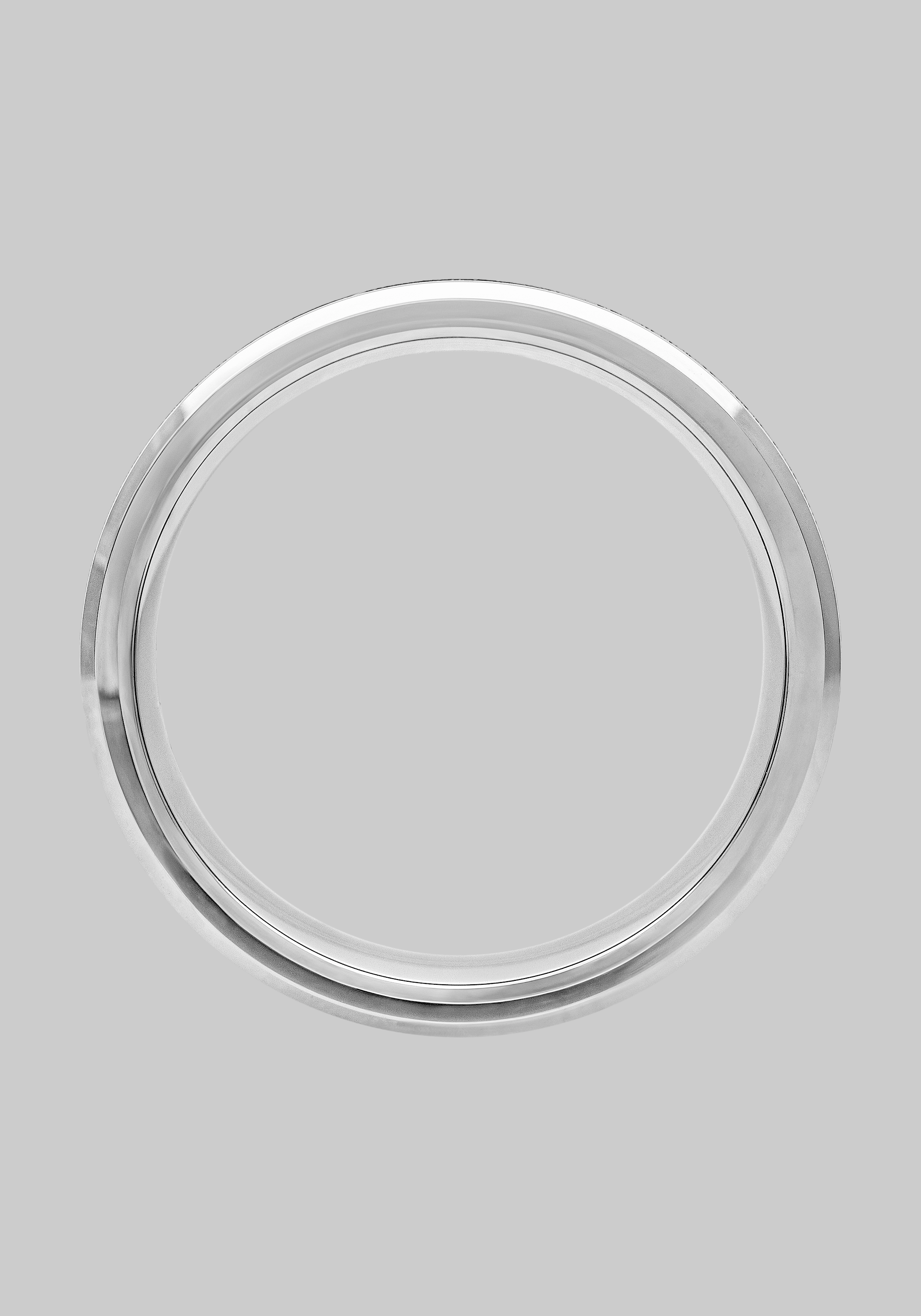 GTX 8mm Brushed Center Tungsten Carbide Band