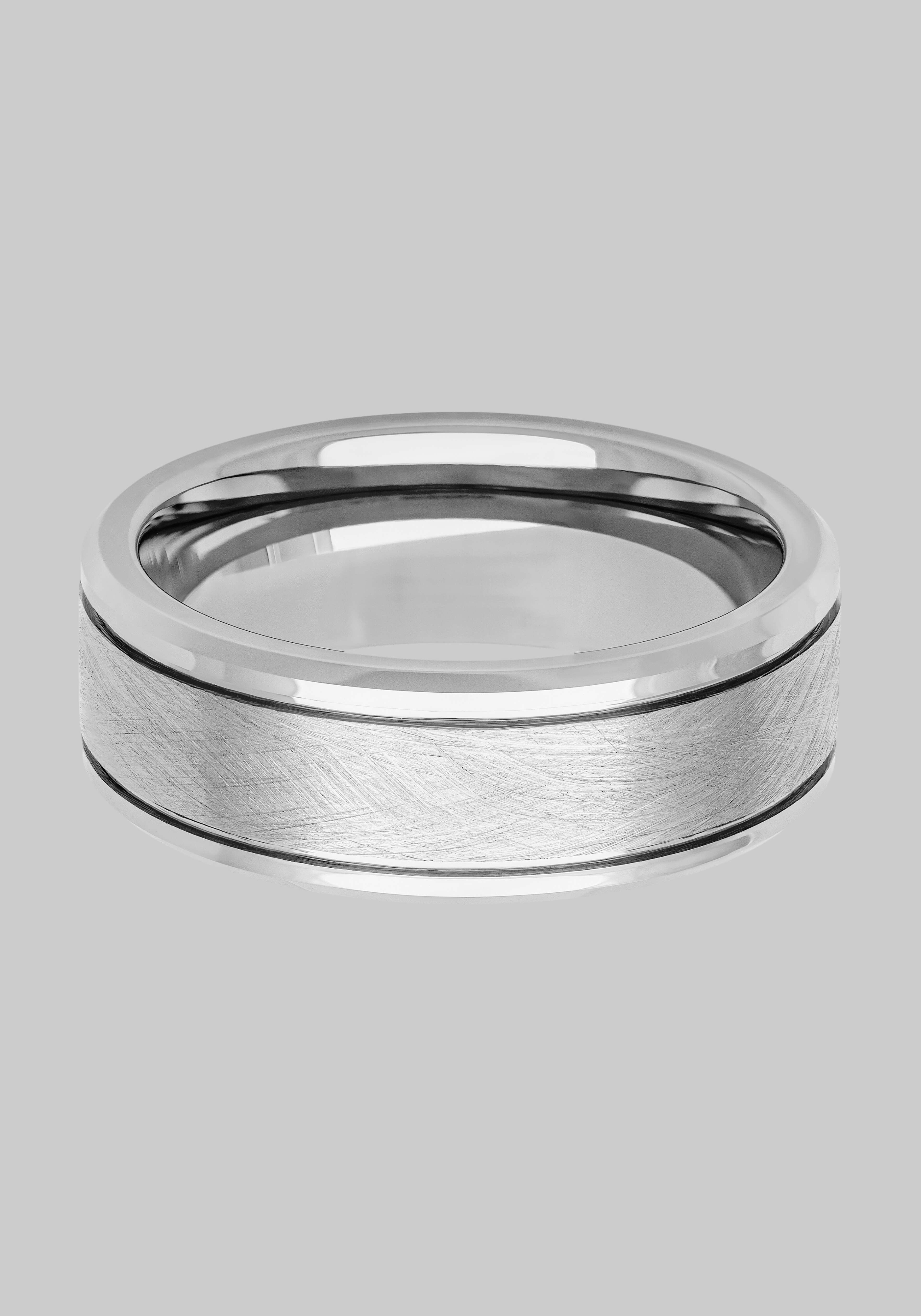 GTX 8mm Brushed Center Tungsten Carbide Band
