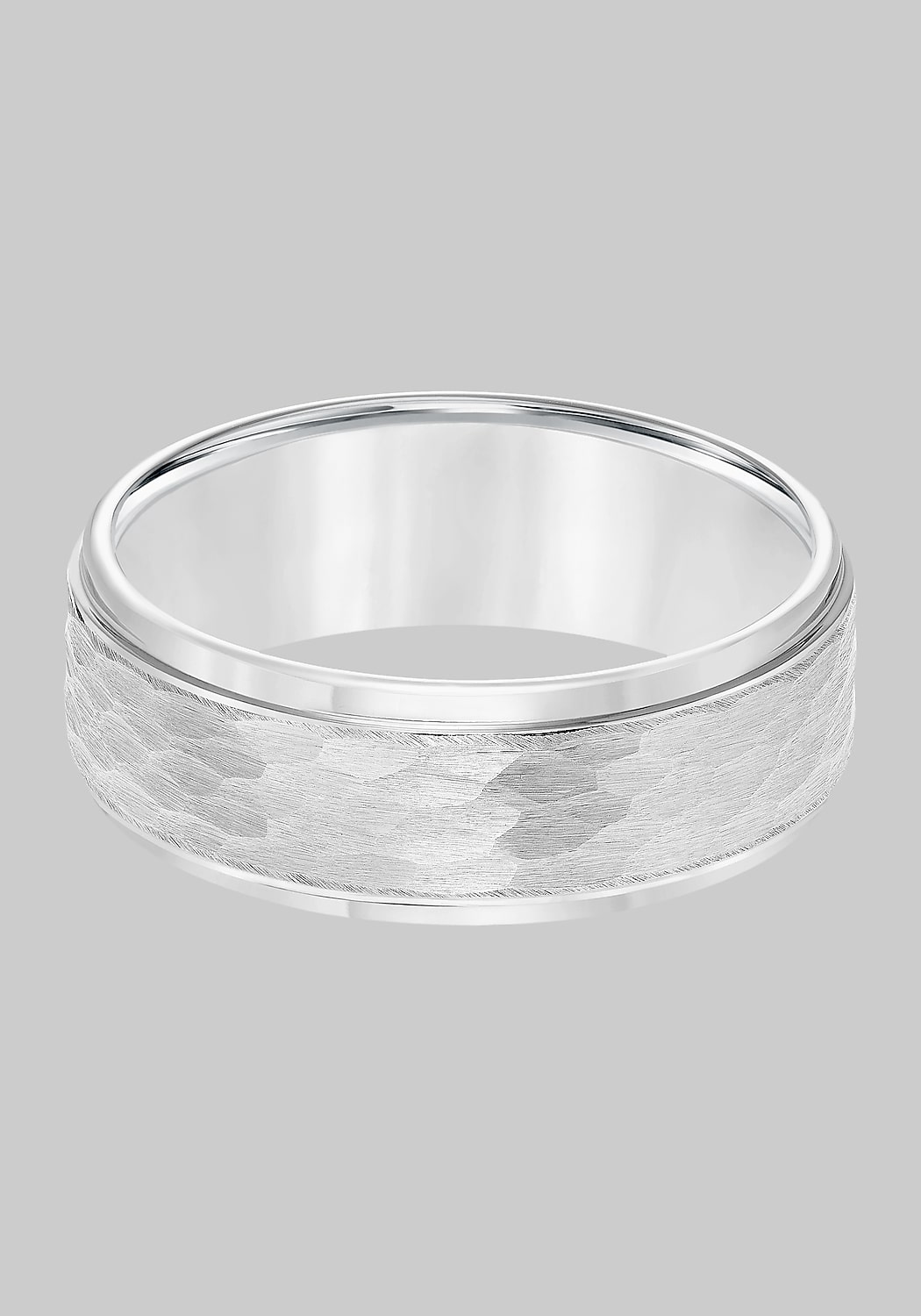 GTX 8mm Hammered Center Tungsten Carbide Band