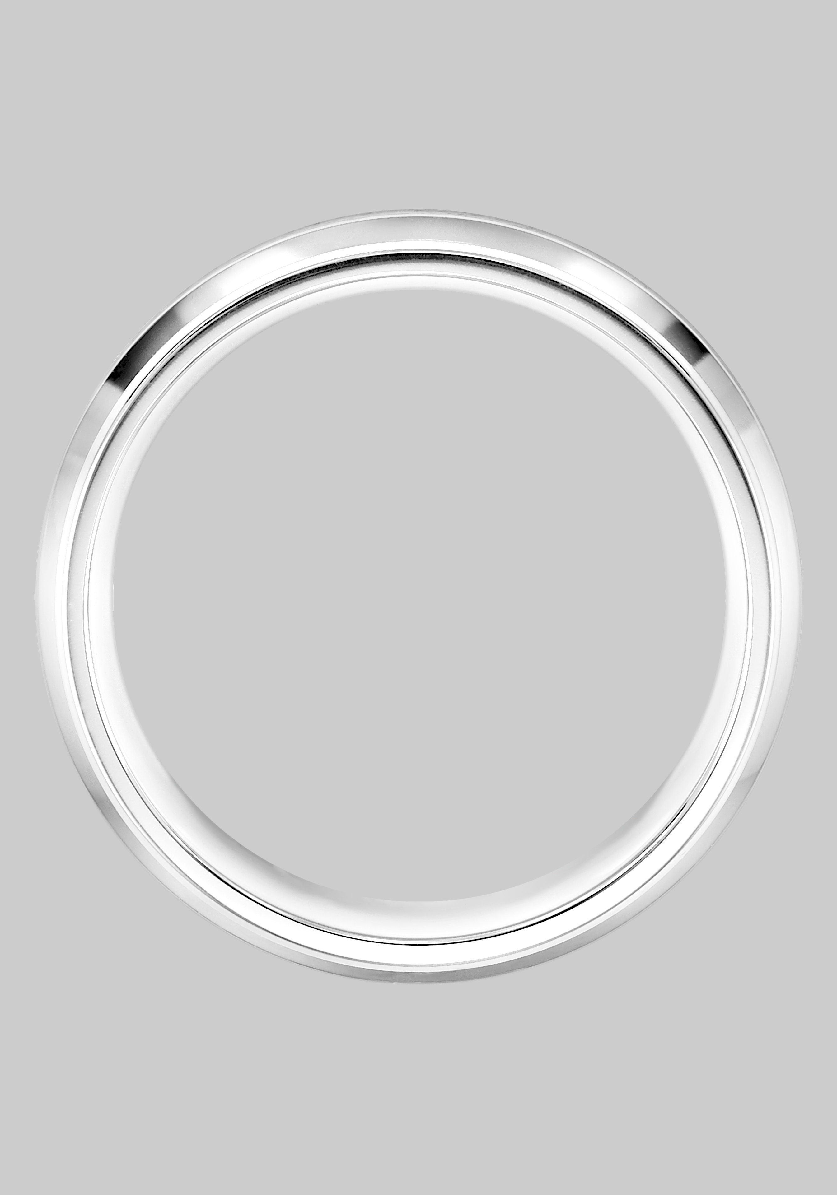 GTX 7mm Round Edge Beveled Center Stainless Steel Band