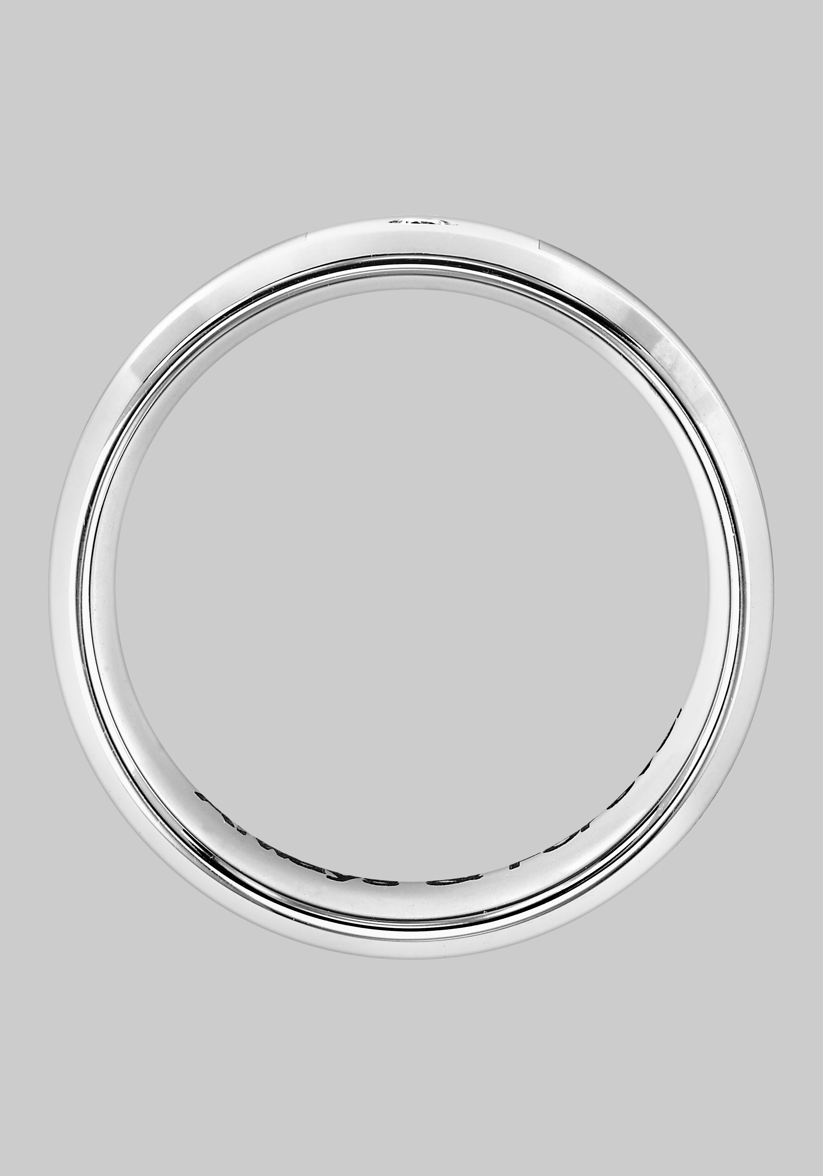 GTX 8mm Diamond Accent Stainless Steel and Carbon Band