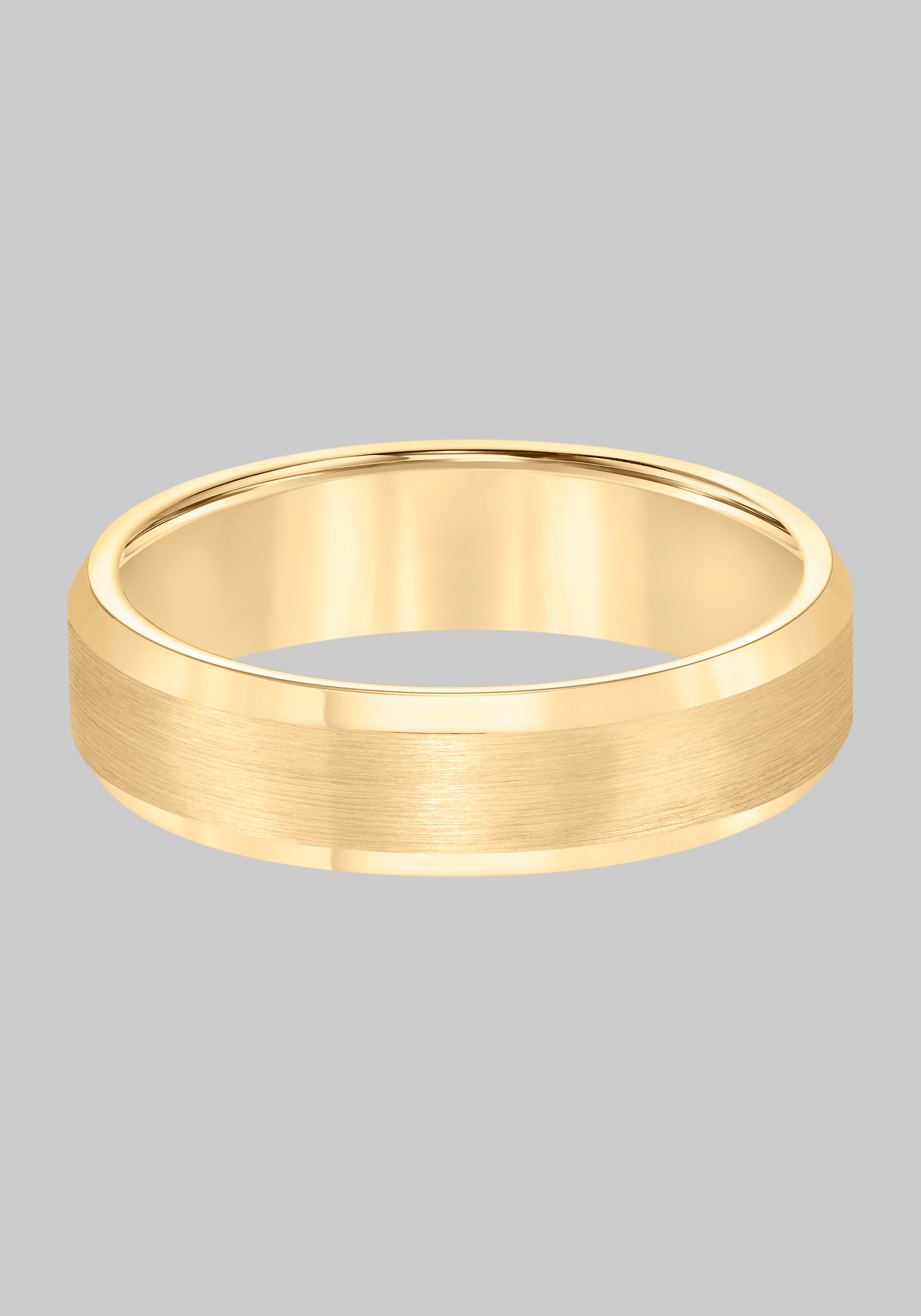 Men's Accessories, GTX 6mm Beveled Edge Satin Finish Center Tungsten Carbide Band - Jos A Bank