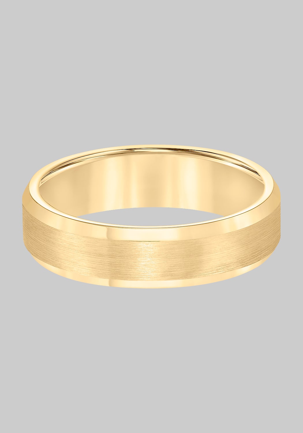 GTX 6mm Beveled Edge Satin Finish Center Tungsten Carbide Band