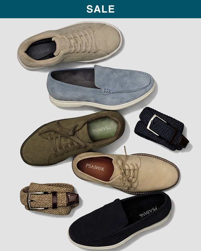 Assortment of men's dress and casual shoes