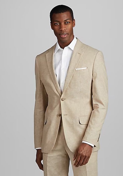 Man in a tan suit