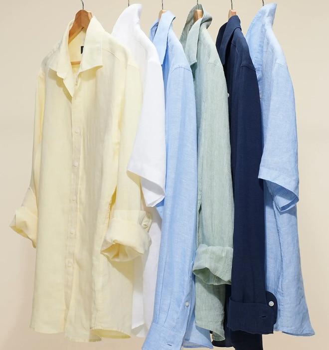 Man wearing a casual button-down shirt