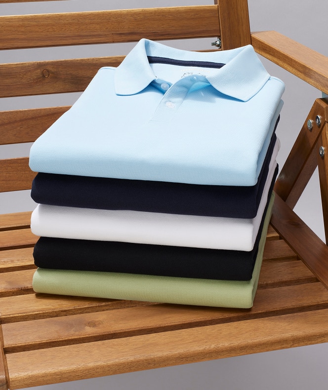 Man wearing a polo shirt