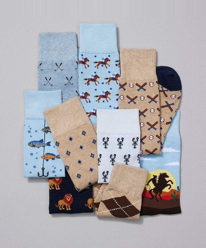 Assortment of men's dress socks
