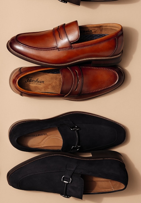 Assortment of men's dress shoes