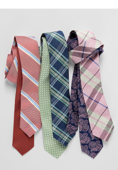 Assortment of patterned neckties