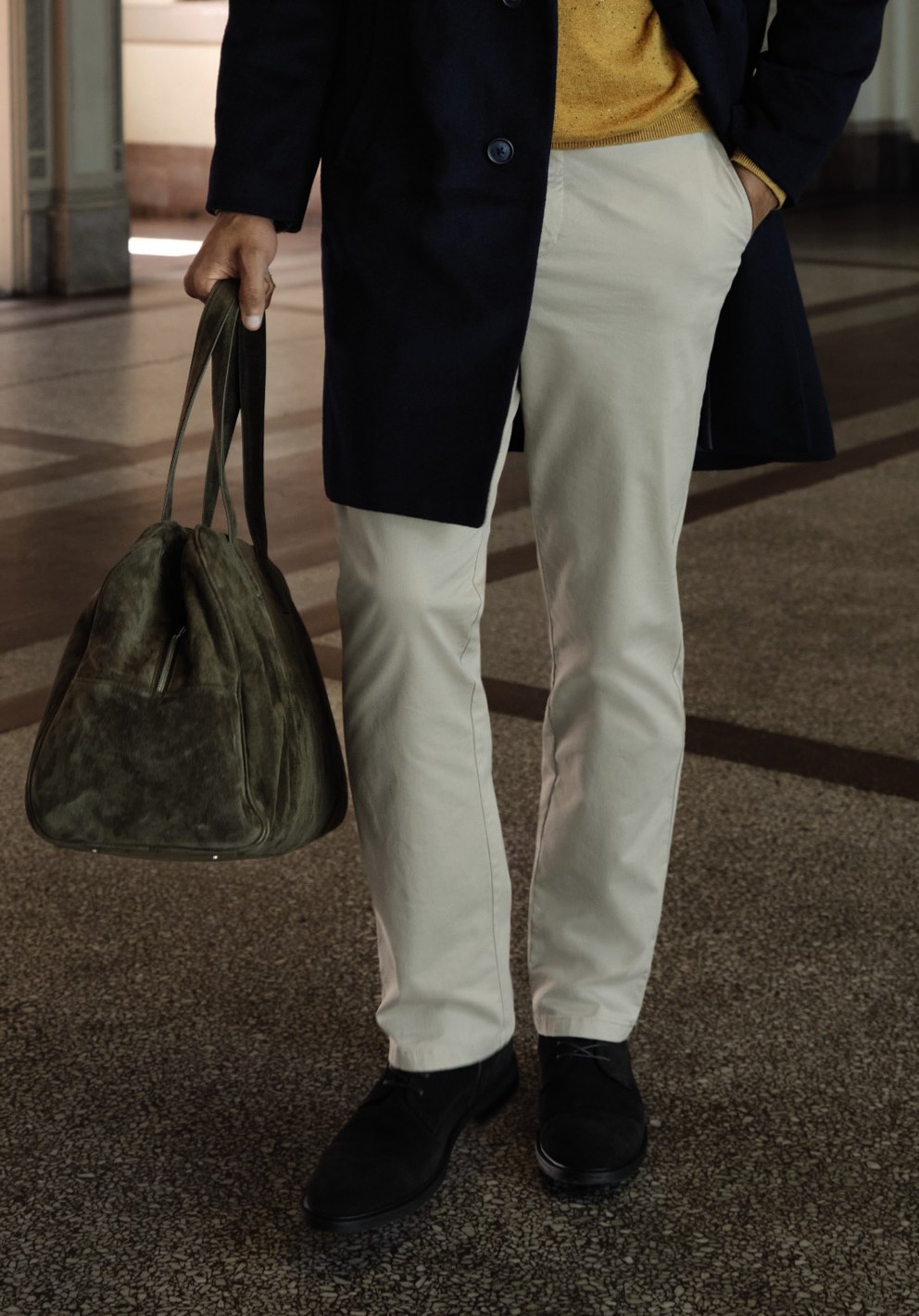 Man wearing dress pants