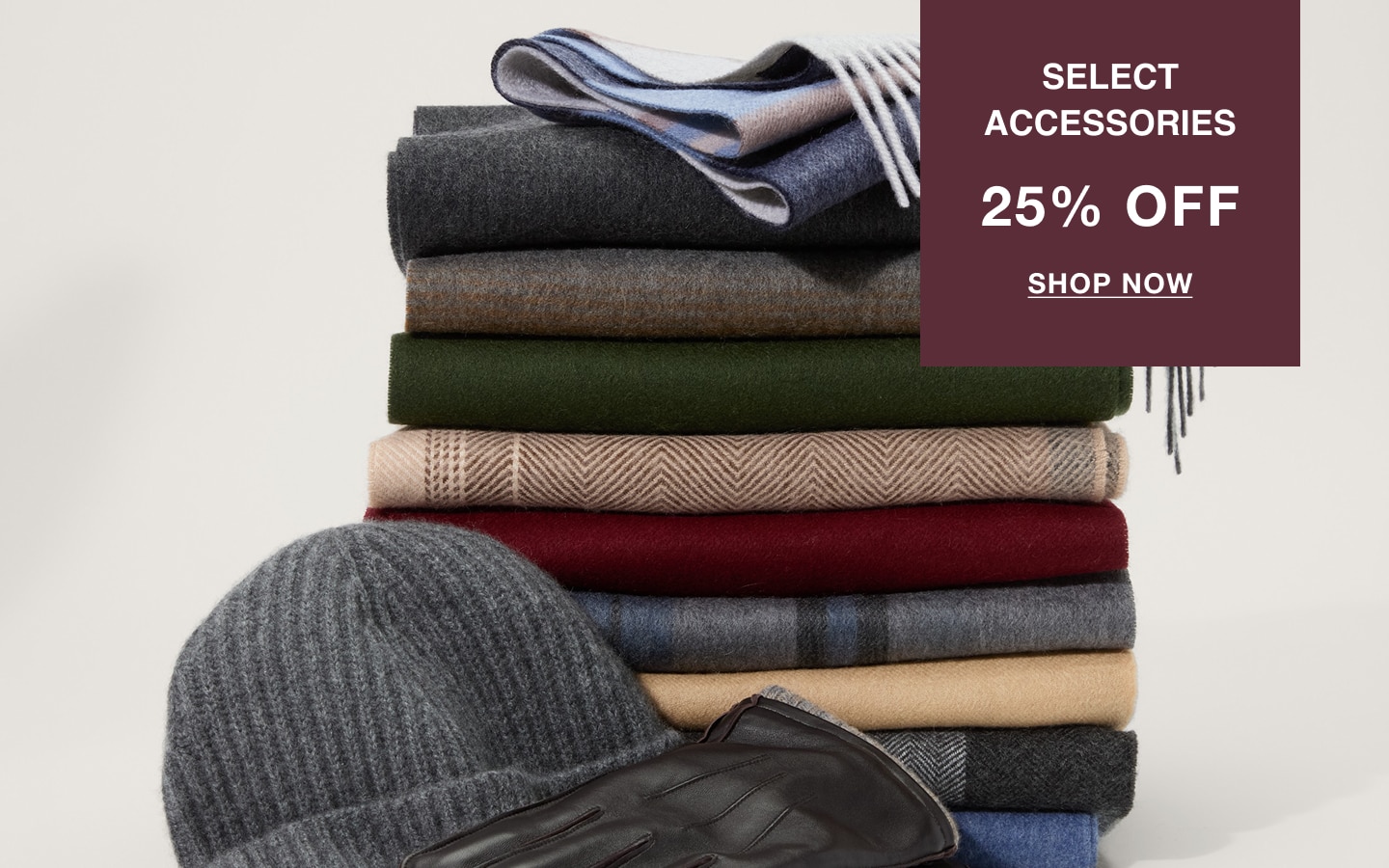 Select accessories, 25% off. Shop now.