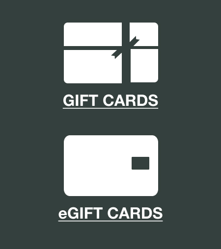 Gift Cards. eGift Cards.