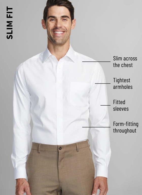 fitted slim fit dress shirts