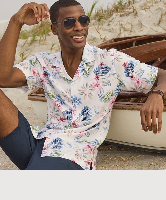 Man wearing a casual shirt.