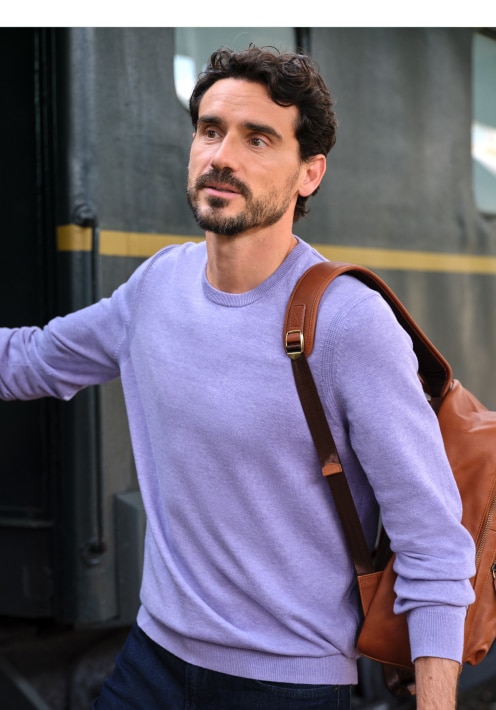 Man wearing a sweater